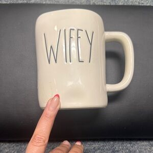 Rae Dunn Wifey Ceramic Coffee Mug - Neutral Cream